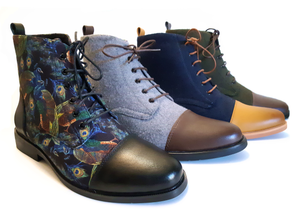 The Traveler's Toecaps in Forest Green and Dark Brown