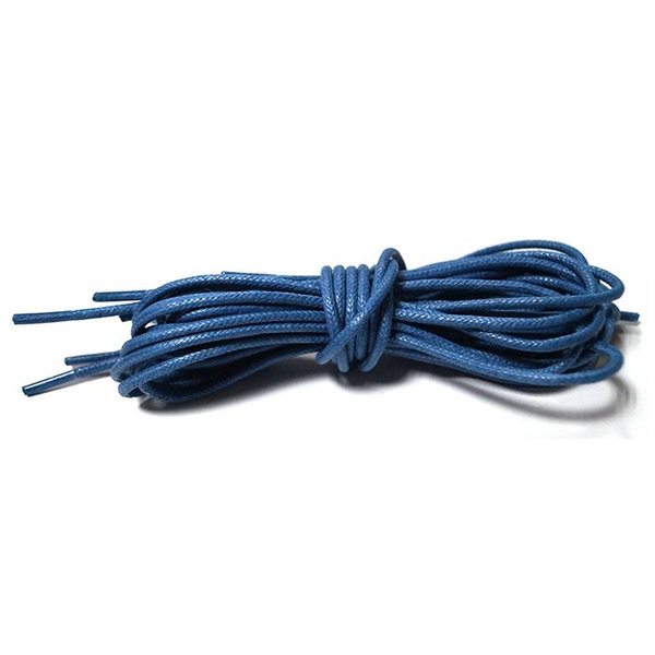 Blue shoelaces for formal derby oxfords from Tomboy Toes