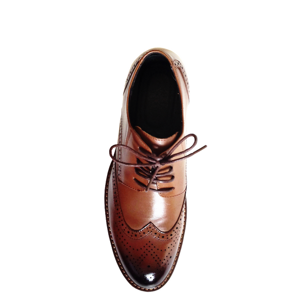 The Wingtip Commanders in Coffee Brown